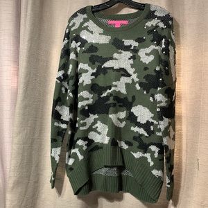 L Camouflage sweater